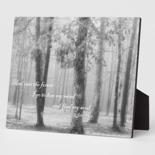 In het bos ga ik ... Zoek mijn sol Fotoplaat (Zijkant)