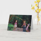 In het bos met mijn grote zus kaart (Gele Bloem)