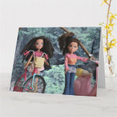 In het bos met mijn grote zus kaart (Gele Bloem)