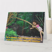 In het bos om mijn zus te ontmoeten kaart (Achterkant)