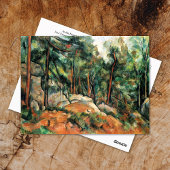 In het boslandschap Paul Cezanne Briefkaart