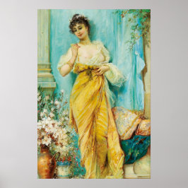 In het Boudoir door Hans Zatzka - poster