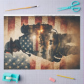 In het brandweefsel door Decoupage Central Tissuepapier (Craft)