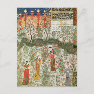 In het Briefkaart van de tuin