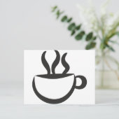 In het café? briefkaart (Staand voorkant)