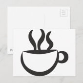 In het café? briefkaart (Voorkant / Achterkant)