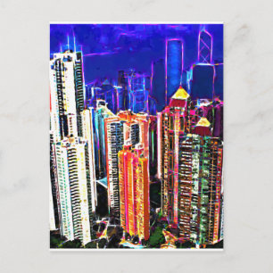 In het centrum van Hongkong: China: Briefkaart