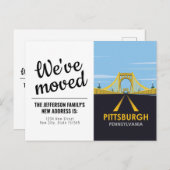In het centrum van Pittsburgh, PA Bridge We hebbe Briefkaart (Voorkant / Achterkant)
