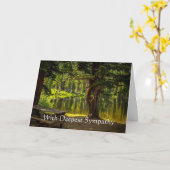 In het diepste sympathiepark in het meer bomen kaart (Gele Bloem)