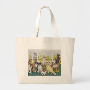 In het Dog House Grote Tote Bag