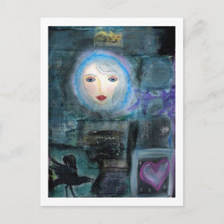 In het donker briefkaart