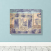 In het donker canvas afdruk (Insitu (Houten vloer))