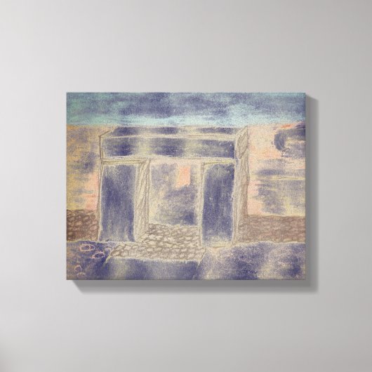 In het donker canvas afdruk (Voorkant)