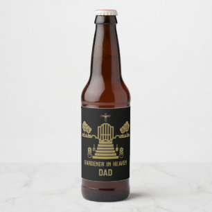 In het geheugen begrafenis van de begrafenis van d bier etiket