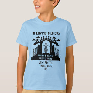 In het geheugen Motorbike Rider Biker begrafenis T-shirt