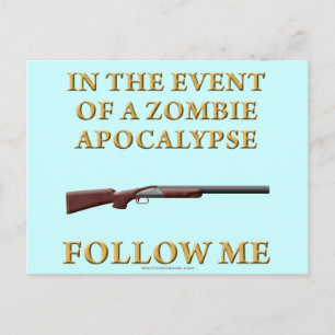 In het geval van een apocalypse van Zombie Briefkaart