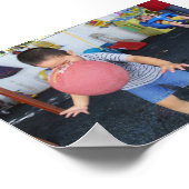 In het gezicht Wenskaart Poster (Hoek)