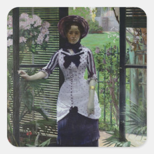 In het Greenhouse, 1881 Vierkante Sticker