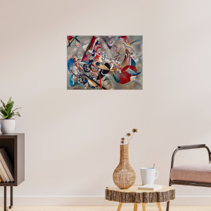 In het grijs door Wassily Kandinsky Poster