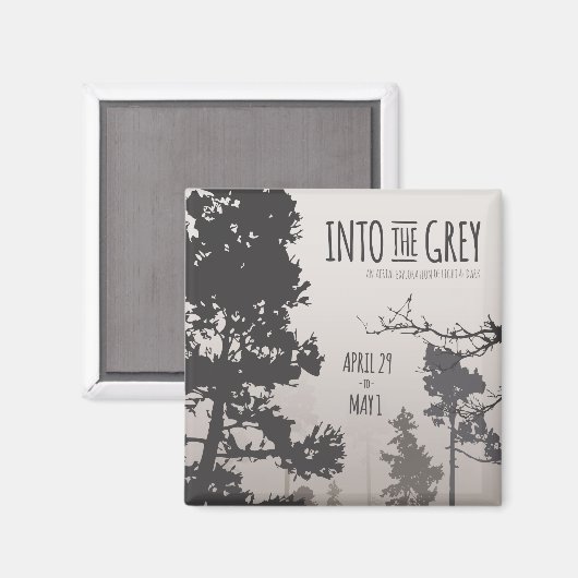 In het Grijze Veelzijdige Show van de Kunst Magnet Magneet (Voorkant / Achterkant)