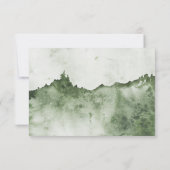 In het groene landschap van de Wilde Rust Emerald  RSVP Kaartje (Achterkant)