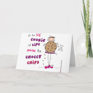 In het grote koekje van het leven ben je de Choccy Kaart