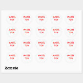 in het jiddisch ronde sticker (Vel)