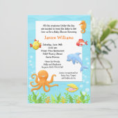 In het kader van de uitnodiging van het Baby showe (Staand voorkant)