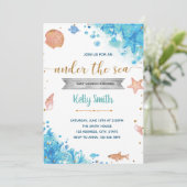 In het kader van de uitnodiging van het baby showe (Staand voorkant)