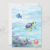 In het kader van de uitnodiging van het Baby showe (Achterkant)