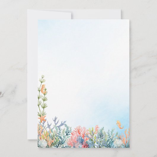 In het kader van de uitnodiging van het Baby showe (Achterkant)