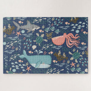 In het kader van de Waterverf van de Zee oceaandie Legpuzzel