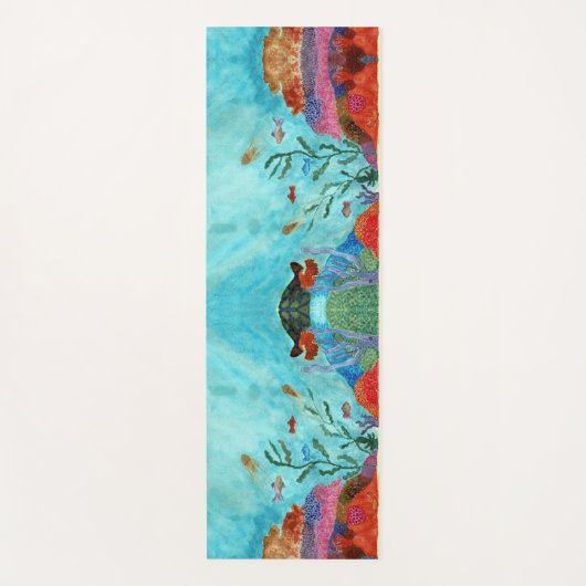 In het kader van de Waterverf van de Zee Yogamat (Voorkant)