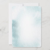 In het kader van de Zee Baby shower Invitation Kaa Kaart (Achterkant)