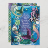 In het kader van het Zee Baby Gendervoorlichting Kaart (Voorkant / Achterkant)