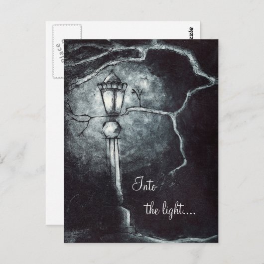 In het lichtontwerp briefkaart (Voorkant / Achterkant)