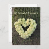 In het liefdegeheugen/de viering van het levensond aankondigingskaart (Voorkant / Achterkant)