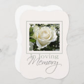 In het liefdegeheugen/de viering van het levensond kaart (Voorkant / Achterkant)