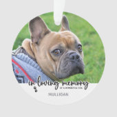 In het liefdevol geheugen - de Herdenking van de F Ornament (voorkant)