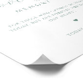In het liefdevolle geheugen, Script Monogram Sage Poster (Hoek)