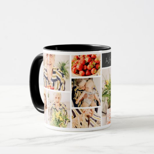 In het liefdevolle geheugen van Grandma Modern 8 P Mok (Voorkant links)