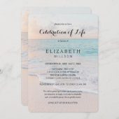 In het liefdevolle Memory Celebration of Life Beac Kaart (Voorkant / Achterkant)