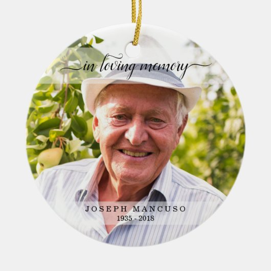 In het liefhebben van begrafenissympathie van gehe keramisch ornament (Voorkant)