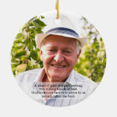 In het liefhebben van begrafenissympathie van gehe keramisch ornament (Achterkant)