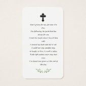 In het liefhebben van de funeral Photo Prayer Card Visitekaartje (Achterkant)