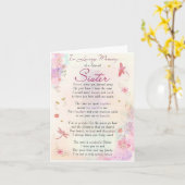 In het liefhebben van een speciale zuster-sympathi kaart (Gele Bloem)