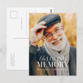 In het liefhebben van geheugen Modern Elegant Phot Briefkaart (Voorkant / Achterkant)