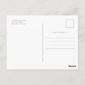 In het liefhebben van geheugen Modern Elegant Phot Briefkaart (Achterkant)