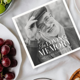 In het liefhebben van geheugen Modern Elegant Phot Servet