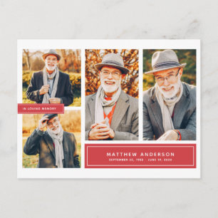 In het liefhebben van geheugen Moderne Kleur Multi Briefkaart